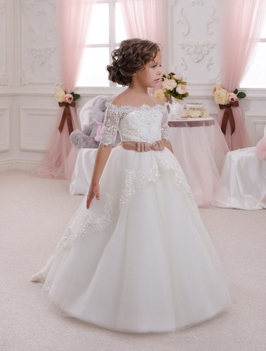 Elegant white half sleeve - elegant,