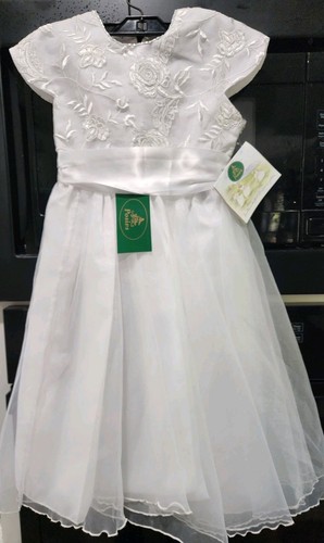 Girls white organza - girls, dress
